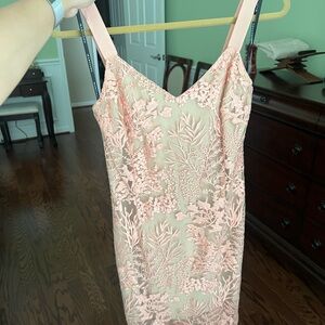 Marciano Pink Lace Midi Dress